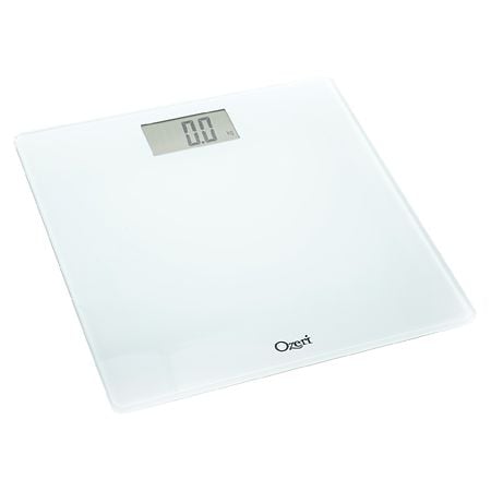 Ozeri Precision Bath Scale in Tempered Glass with Pet Tare and Step-on Activation up to 400 lbs - 1.0 ea