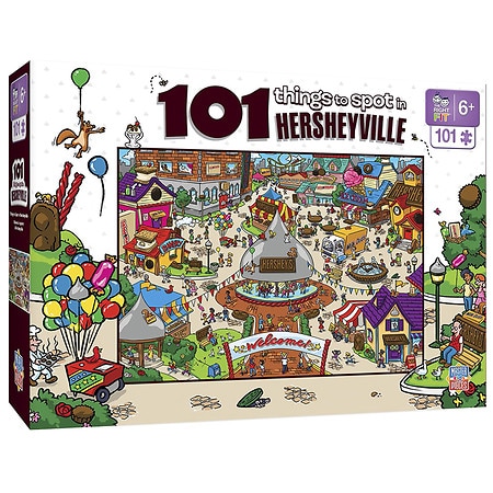 Masterpieces Puzzles Things to Spot Hersheyville 101 Piece Puzzle - 1.0 ea