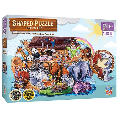 Masterpieces Puzzles Noah's Ark Shaped 100 Piece Puzzle - 1.0 ea