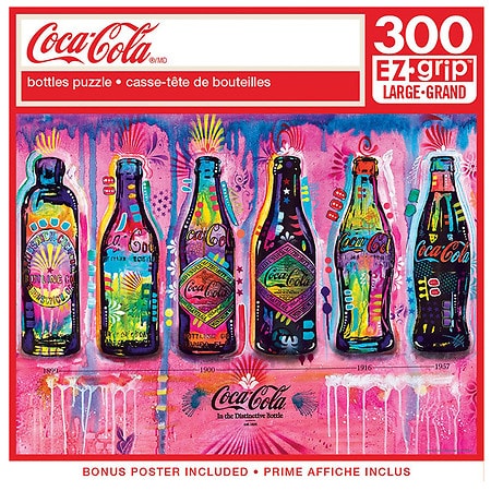 Masterpieces Puzzles Coca Cola Soda Fountain 300EZ Grip - 1.0 ea
