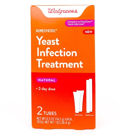Walgreens Homeopathic* Yeast Infection Treatment 2 Day Dose - 0.5 oz x 2 pack