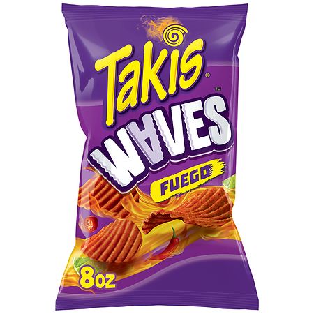 Takis Waves Fuego Potato Chips Hot Chili Pepper & Lime - 8.0 Oz