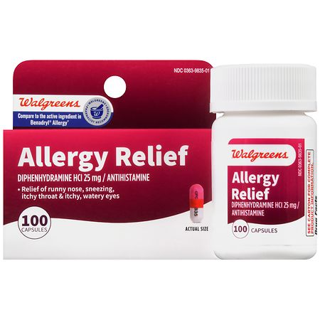 Walgreens Allergy Relief Capsules - 24.0 ea