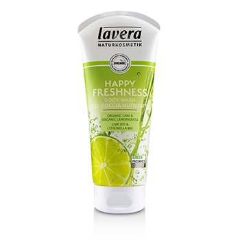 LaveraBody Wash - Happy Freshness Organic Lime & Organic Lemongrass) 200ml/6.6oz