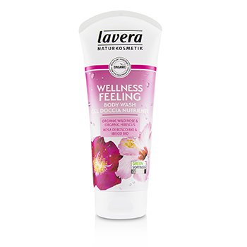 LaveraBody Wash - Wellness Feeling (Organic Wild Rose & Organic Hibiscus) 200ml/6.6oz
