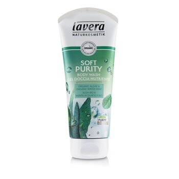 LaveraBody Wash - Soft Purity (Organic Algae & Organic Water Mint) 200ml/6.6oz