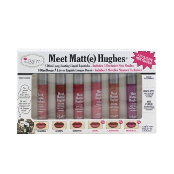 TheBalmMeet Matt(e) Hughes 6 Mini Long Lasting Liquid Lipsticks Kit - Vol. 3 6x1.2ml/0.04oz
