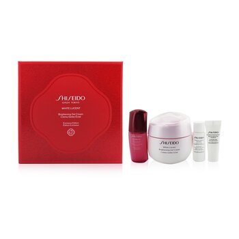 ShiseidoWhite Lucent Holiday Set: Gel Cream 50ml + Cleansing Foam 5ml + Softener Enriched 7ml + Ultimune Concentrate 10ml 4pcs