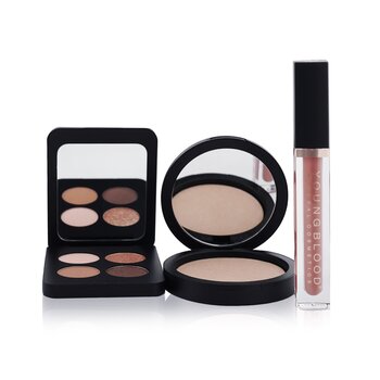 YoungbloodSweet Talk The Perfect Spring Glow Palette (1x Hydrating Lip Creme, 1x Highlighter, 1x Eyeshadow Quad) 3pcs