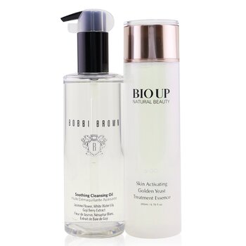Bobbi BrownSoothing Cleansing Oil (Free: Natural Beauty BIO UP Treatment Essence 200ml) 2pcs