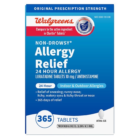 Walgreens 24 Hour Allergy Relief Loratadine Tablets - 150.0 ea