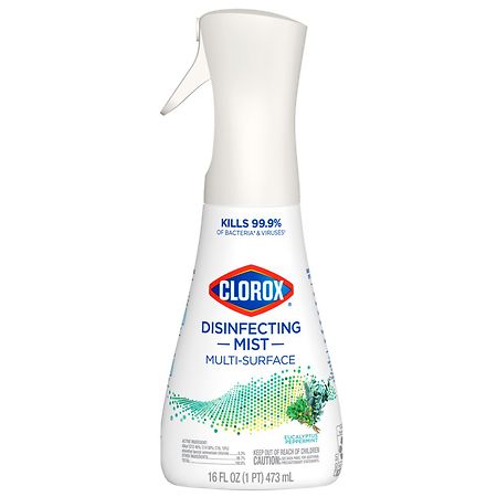 Clorox Disinfecting Mist, Sanitizing and Antibacterial Disinfectant Spray Eucalyptus Peppermint - 16.0 fl oz