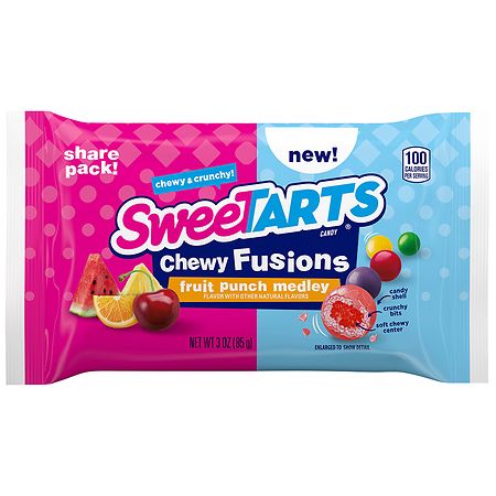 Sweetarts Chewy Fusions Fruit Punch Medley - 3.0 oz