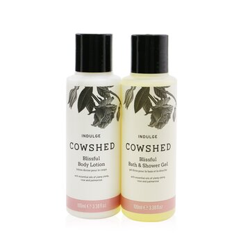 CowshedBlissful Treats Duo Set: Indulge Blissful Bath & Shower Gel 100ml+ Indulge Blissful Body Lotion 100ml 2x100ml/3.38oz
