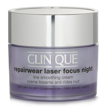 CliniqueRepairwear Laser Focus Night Line Smoothing Cream - Very Dry To Dry Combination 50ml/1.7oz