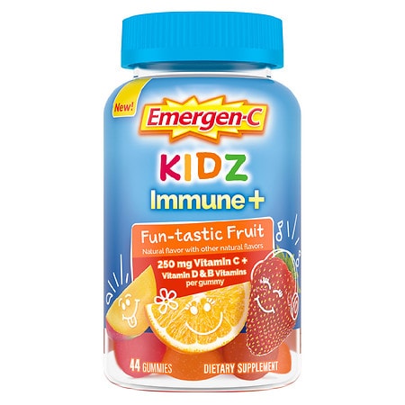 Emergen-C Kids Immune+ Support Supplement Gummies Fun-tastic Fruit - 44.0 ea