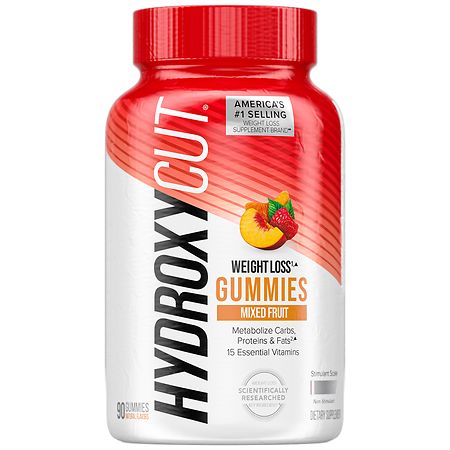 Hydroxycut Gummies, Weight Loss + Vitamins Mixed Fruit - 90.0 ea