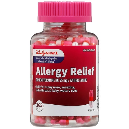 Walgreens Wal-Dryl Allergy Relief Capsules - 365.0 ea