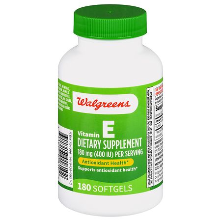 Walgreens Vitamin E 180 mg Softgels - 180.0 ea