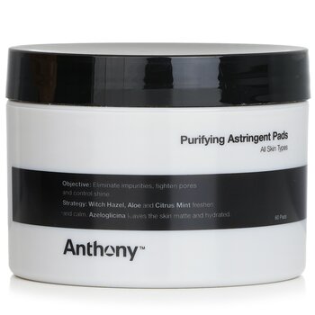 AnthonyLogistics For Men Purifying Astringent Pads (For All Skin Types) 60pads