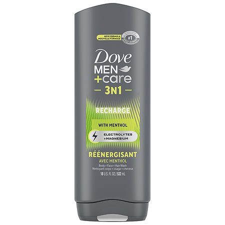 Dove Men+Care Body + Face + Hair Wash Recharge - 18.0 fl oz