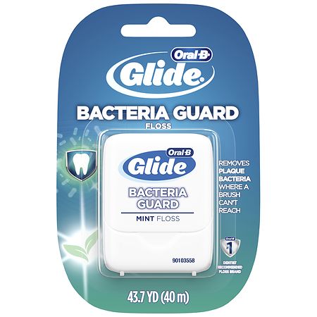 Oral-B Glide Bacteria Guard Dental Floss Mint - 43.7 yd
