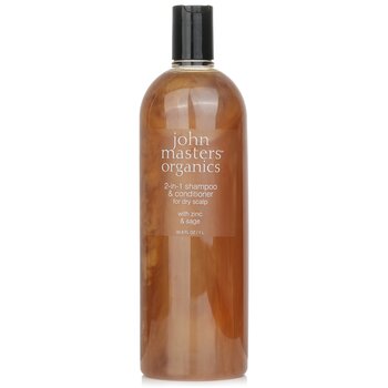 John Masters Organics2-in-1 Shampoo & Conditioner For Dry Scalp with Zinc & Sage 1000ml/33.8oz