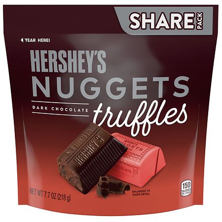 Hershey's Truffles, Candy, Share Pack Dark Chocolate - 7.7 oz