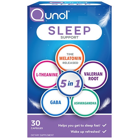 Qunol Sleep Support 5 In 1 Capsules - 30.0 ea