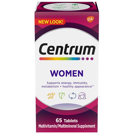 Centrum Women Multivitamin & Multimineral Supplements Tablets - 65.0 ea