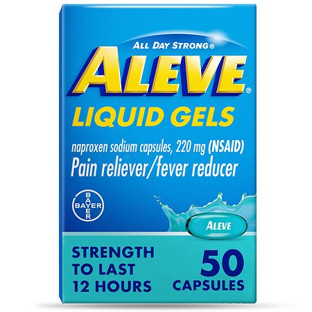 Aleve Pain Reliever & Fever Reducer Liquid Gels - 50.0 Ea