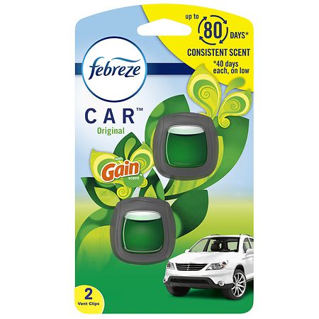 Febreze Car Air Freshener Vent Clip Gain Original - 2.0 ea