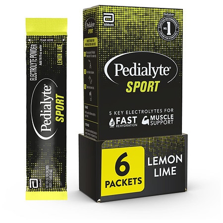Pedialyte Sport Electrolyte Powder - 0.49 oz x 6 pack