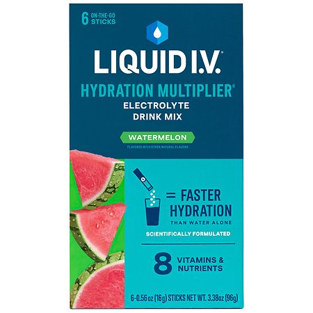 Liquid I.V. Hydration Multiplier Electrolyte Drink Mix Watermelon - 0.56 oz x 6 pack
