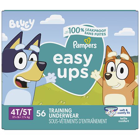 Pampers Easy Ups Training Underwear Boys Super Size 4T-5T - 56.0 ea