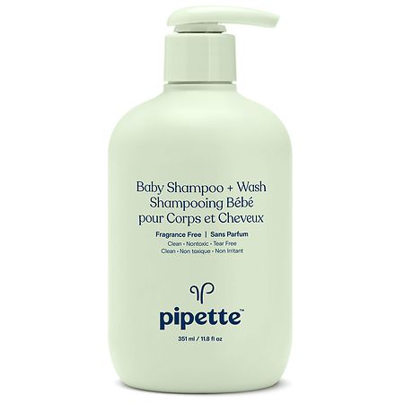Pipette Baby Shampoo + Wash Fragrance Free - 11.8 fl oz