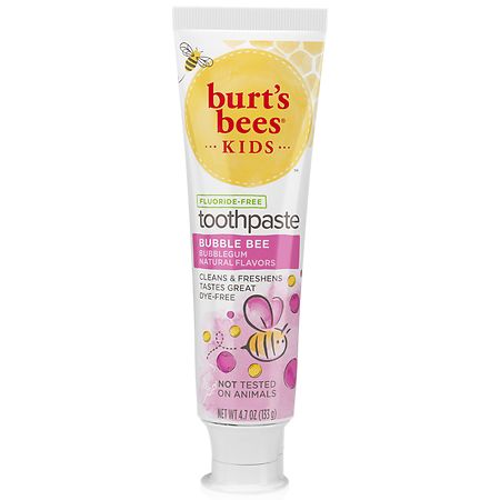 Burt's Bees Kids Toothpaste, Fluoride Free Bubble Bee - 4.7 OZ