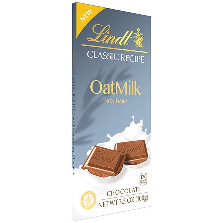Lindt Classic Recipe Oat Milk Plain Chocolate Bar - 3.5 OZ