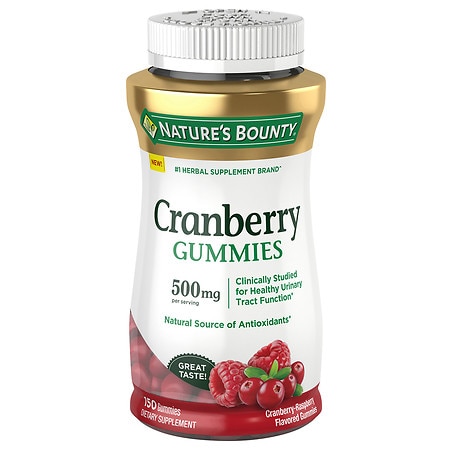 Nature's Bounty Cranberry Gummies Cranberry-Raspberry - 150.0 ea
