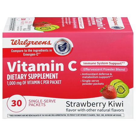 Walgreens Vitamin C 1,000 mg Single-Serve Packets - 30.0 ea