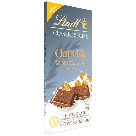 Lindt Classic Recipe Oat Milk Salted Caramel Chocolate Bar - 3.5 OZ