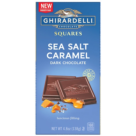 Ghirardelli Bar Dark Chocolate & Sea Salt Caramel - 4.8 oz