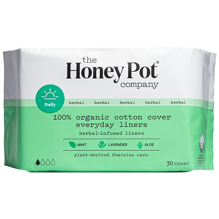 The Honey Pot Organic Everyday Herbal Pantiliner - 30.0 EA