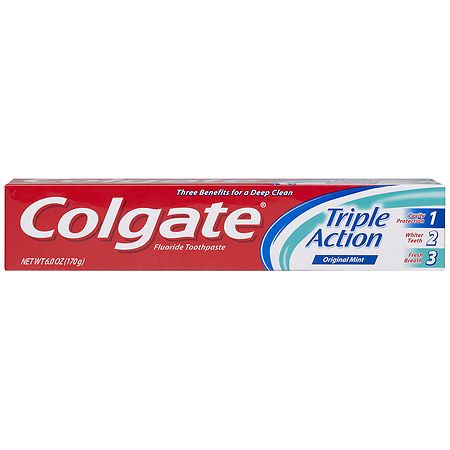 Colgate Triple Action Toothpaste Original Mint - 6.0 oz