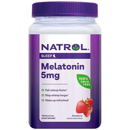 Natrol Melatonin 5 mg Gummy Strawberry - 140.0 ea