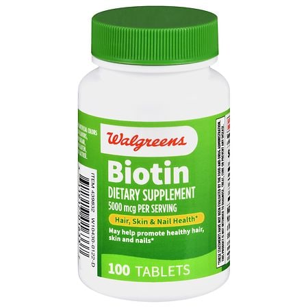 Walgreens Biotin 5000 mcg Tablets - 100.0 ea