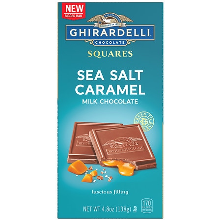 Ghirardelli Sea Salt Caramel Milk Chocolate Squares - 4.8 oz