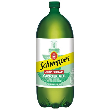 Schweppes Ginger Ale, Zero Sugar - 2.0 L