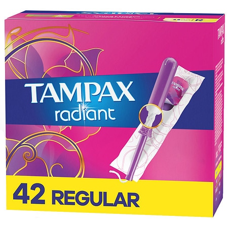 Tampax Radiant Radiant Tampons Unscented - Regular Absorbency 42.0 ea