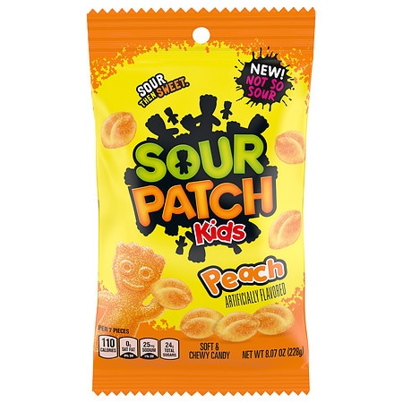 Sour Patch Soft and Chewy Candy Peach - 8.07 oz